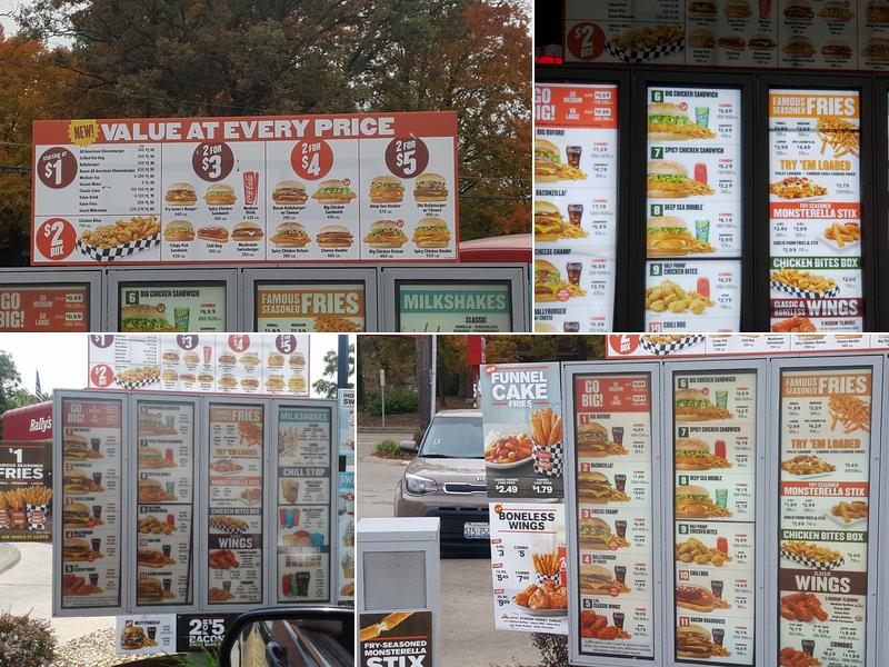 Rally's Menu