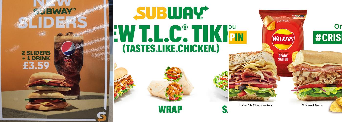 Subway Menu