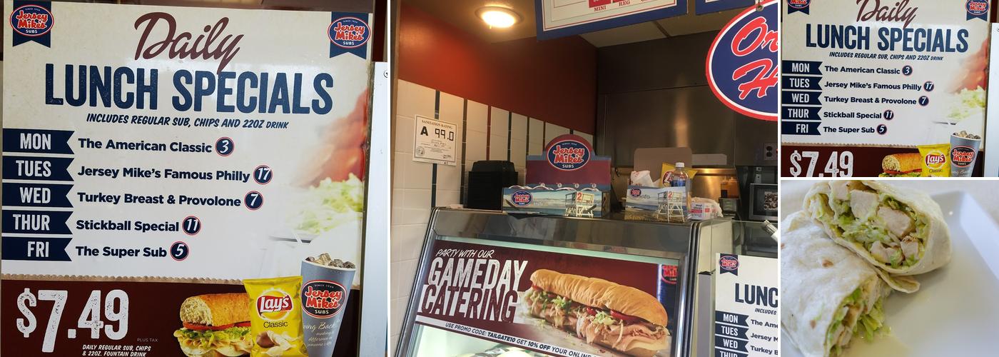 Jersey Mike's Subs Menu