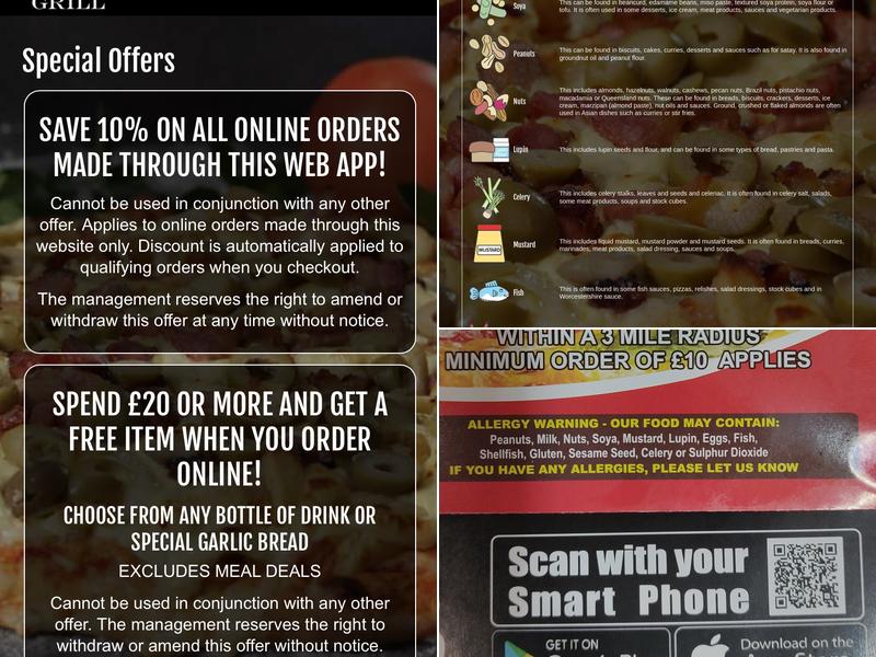 M Q Pizza & Grill House Menu