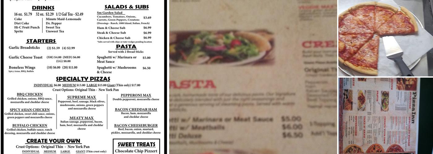 Pizza Inn Menu