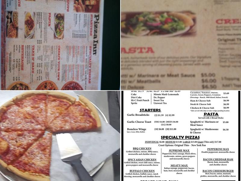 Pizza Inn Menu