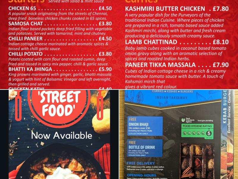 Cinnamon Tree Oldham Menu