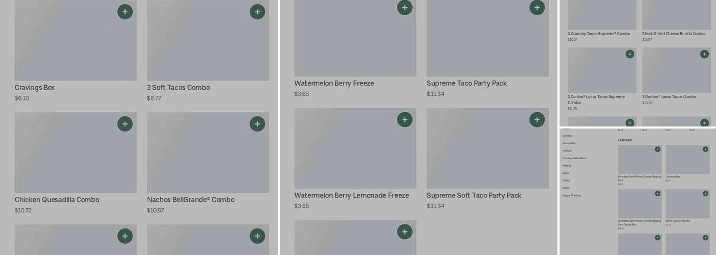 Taco Bell Menu
