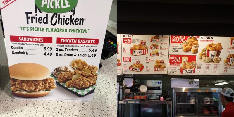 KFC Menu
