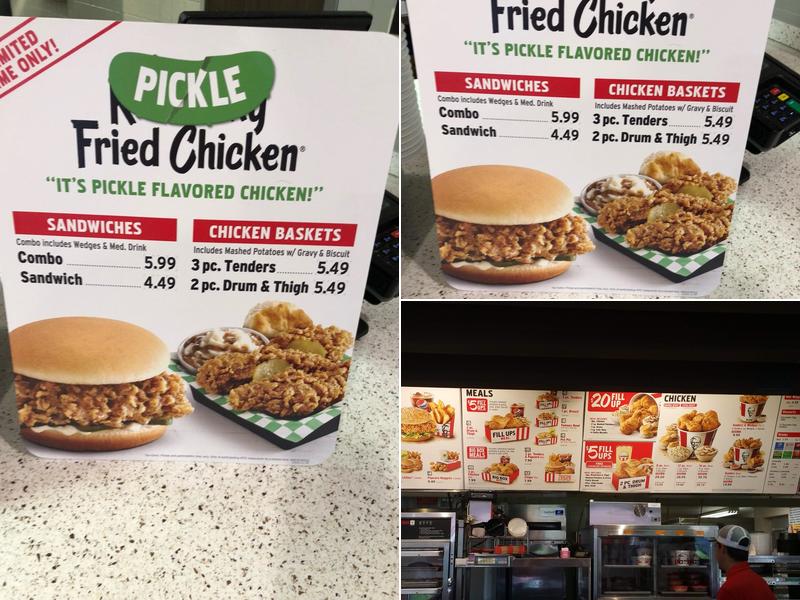 KFC Menu