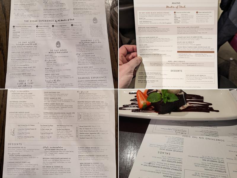 Miller & Carter Albert Dock Menu