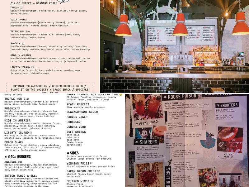 Almost Famous Liverpool Menu