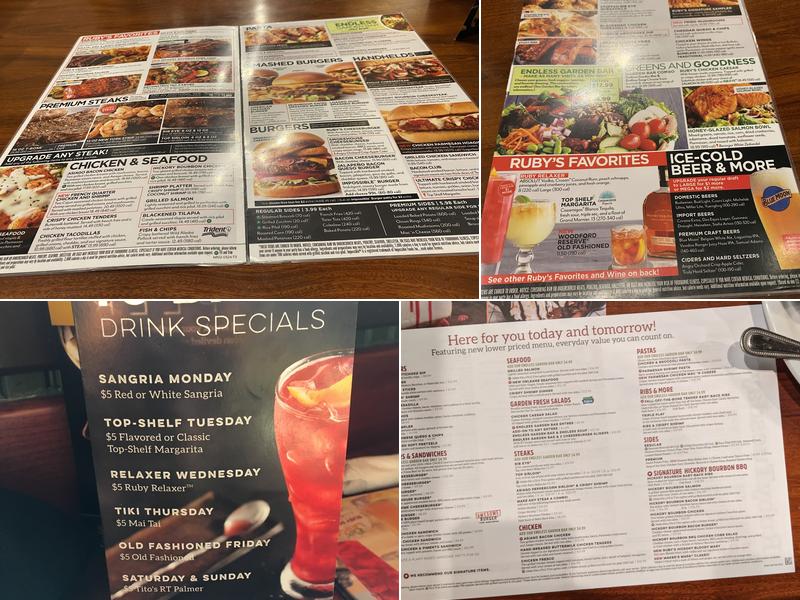 Ruby Tuesday Menu