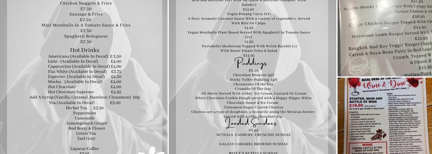 The Hungry Monk Ale House & Kitchen Menu