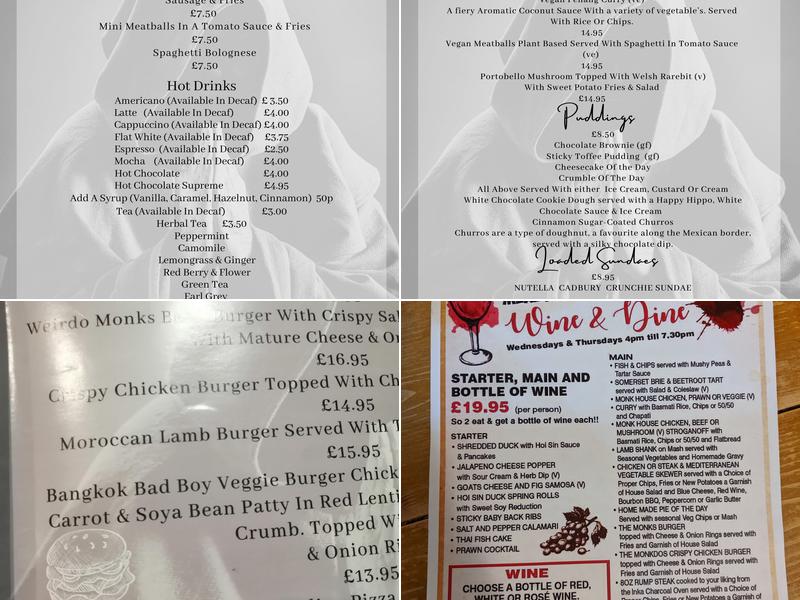 The Hungry Monk Ale House & Kitchen Menu