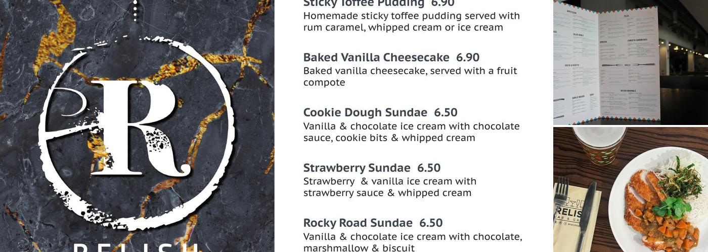 Relish Bar & Grill Menu