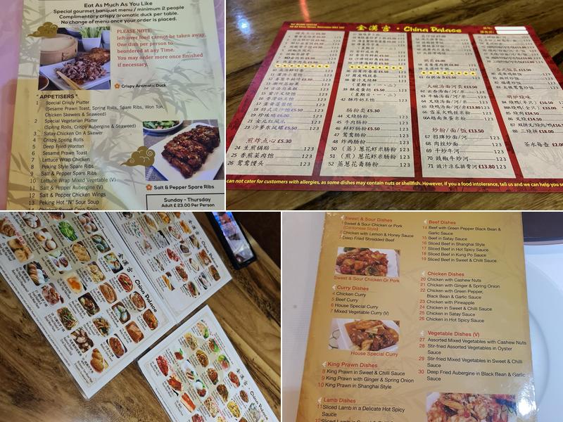 China Palace Menu