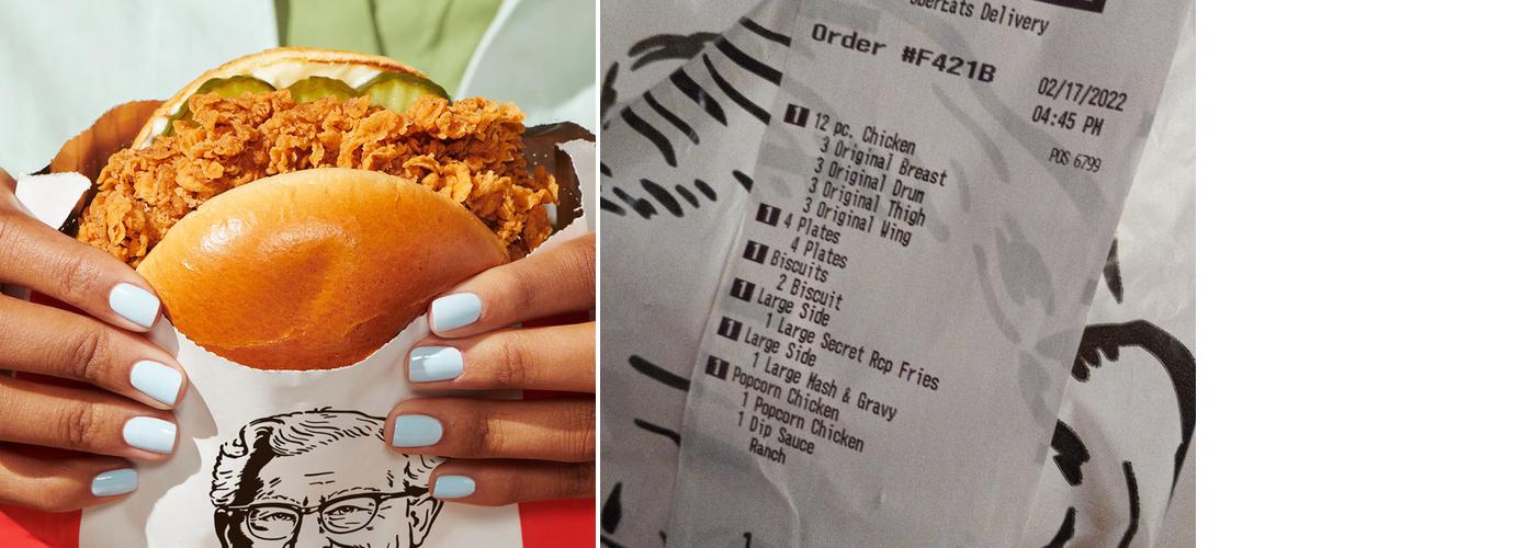 KFC Menu