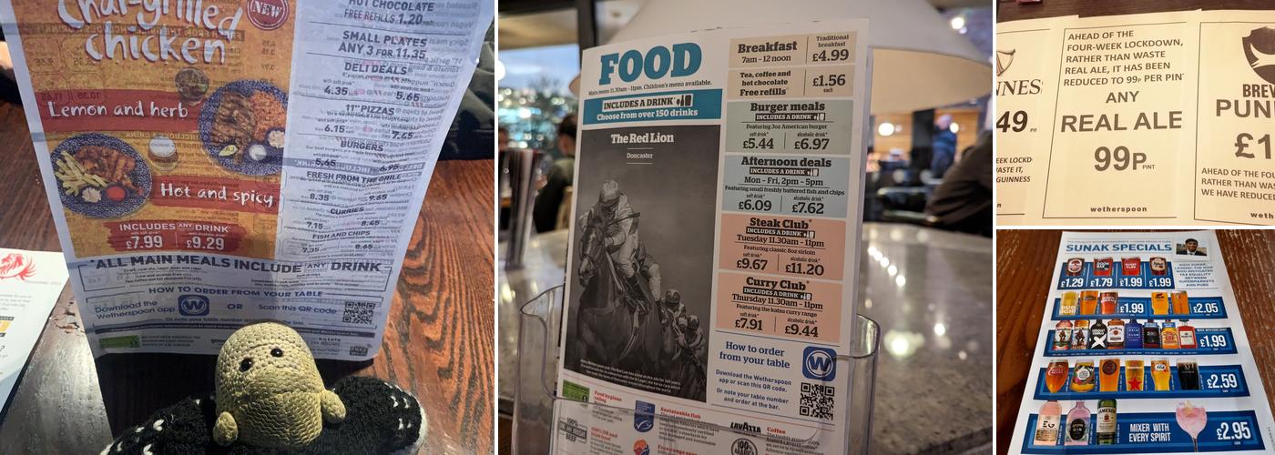The Red Lion - JD Wetherspoon Menu