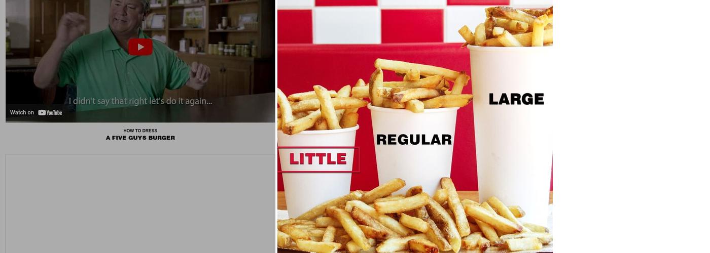 Five Guys Menu