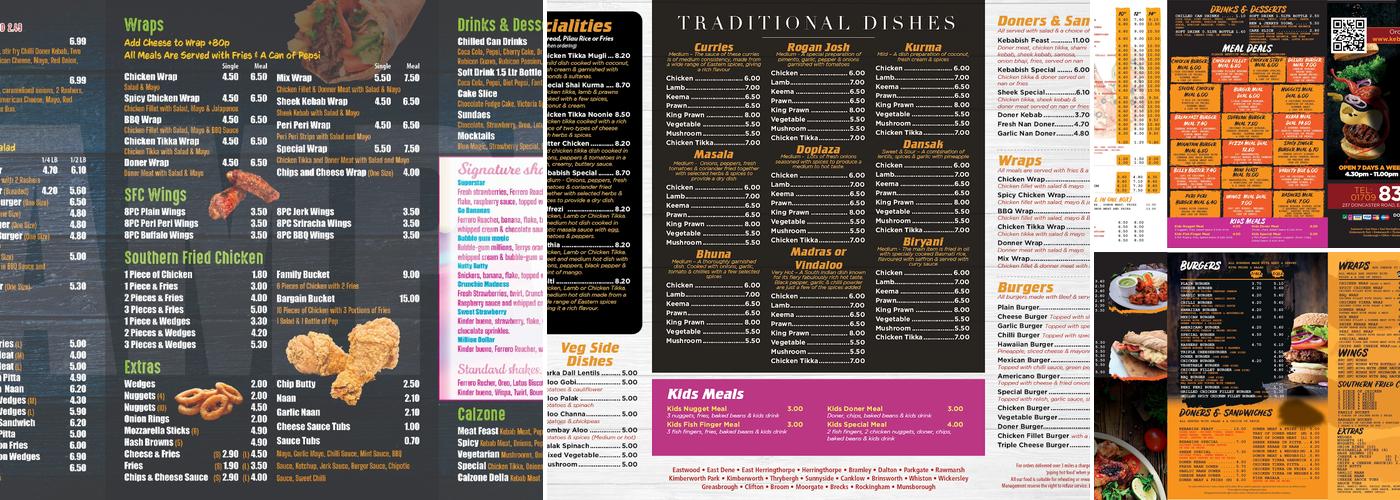 Kebabish Balti Menu