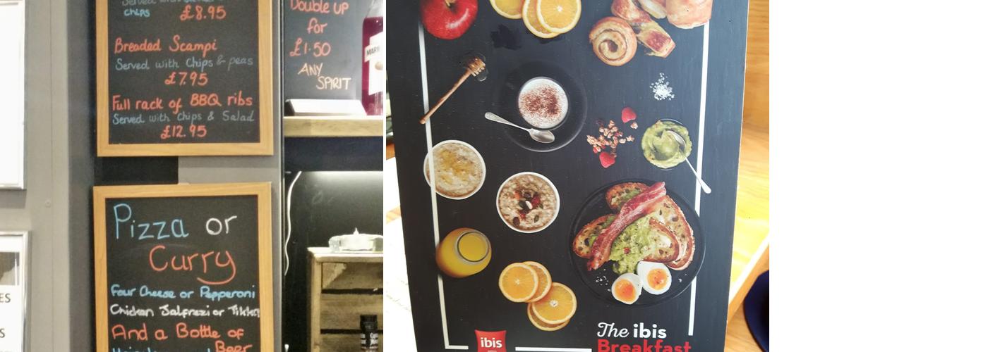 ibis Rotherham East - Menu
