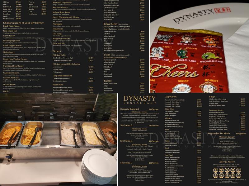 Dynasty Restaurant Menu
