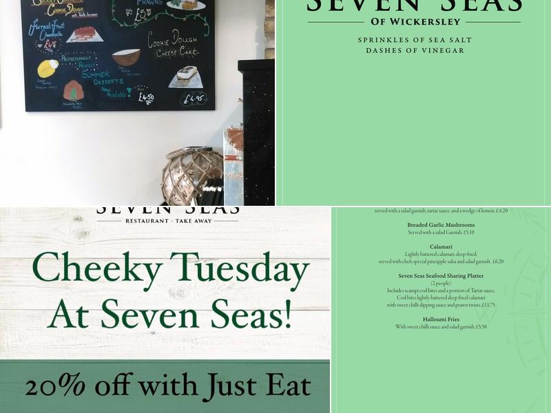 Seven Seas Takeaway Menu