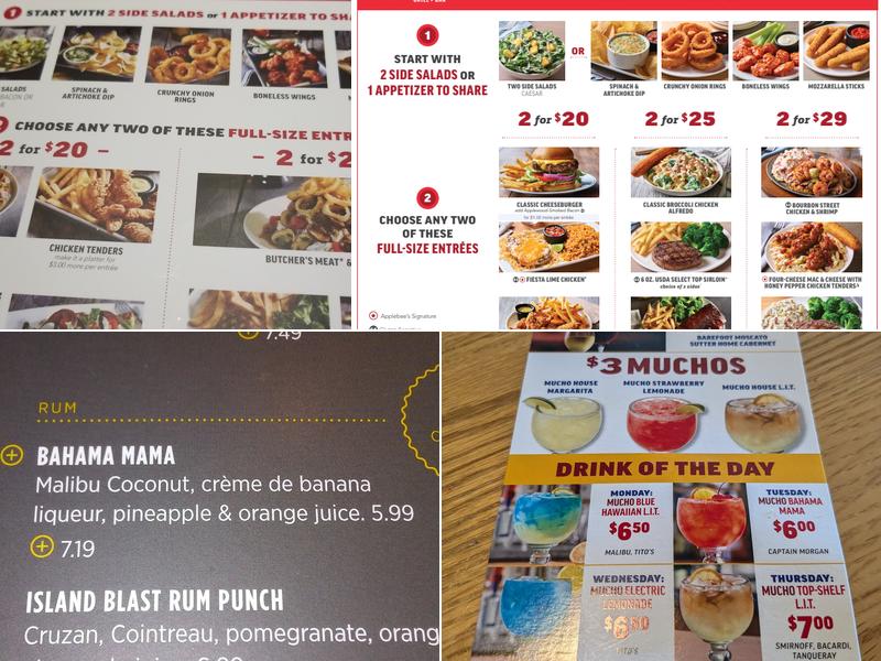 Applebee's Grill + Bar Menu