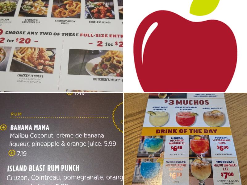 Applebee's Grill + Bar Menu