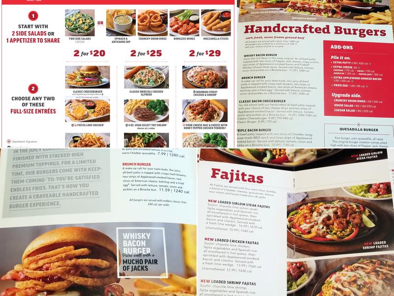 Applebee's Grill + Bar Menu