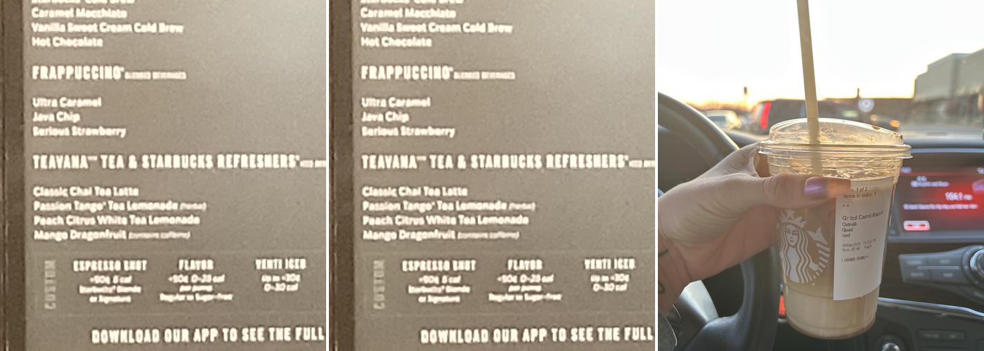 Starbucks Menu