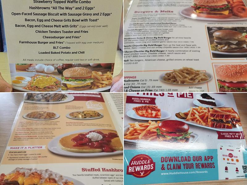 Huddle House Menu