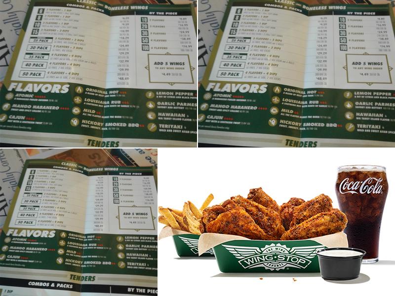 Wingstop Menu