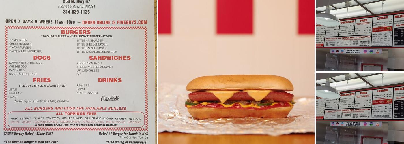 Five Guys Menu