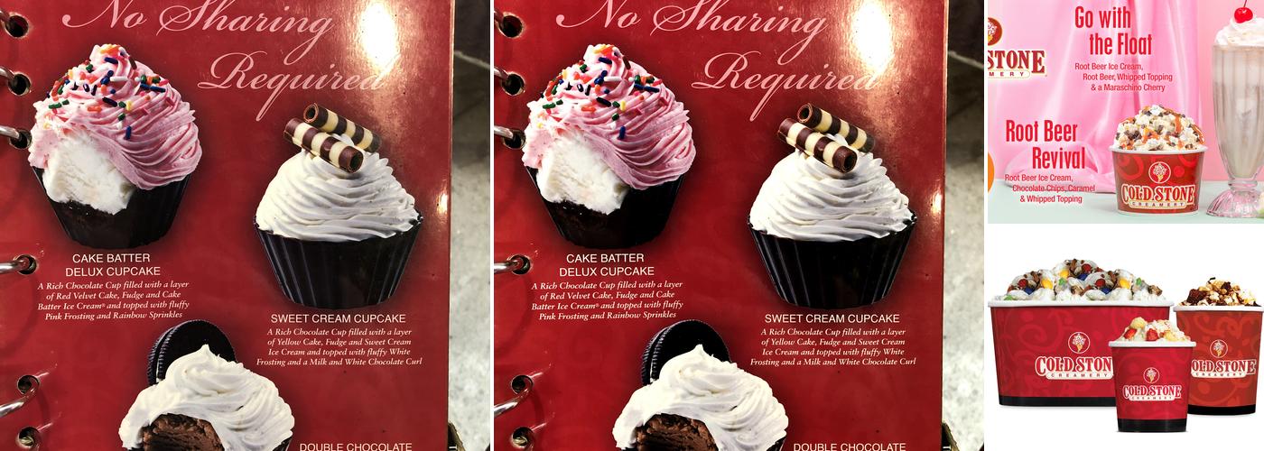 Cold Stone Creamery Menu