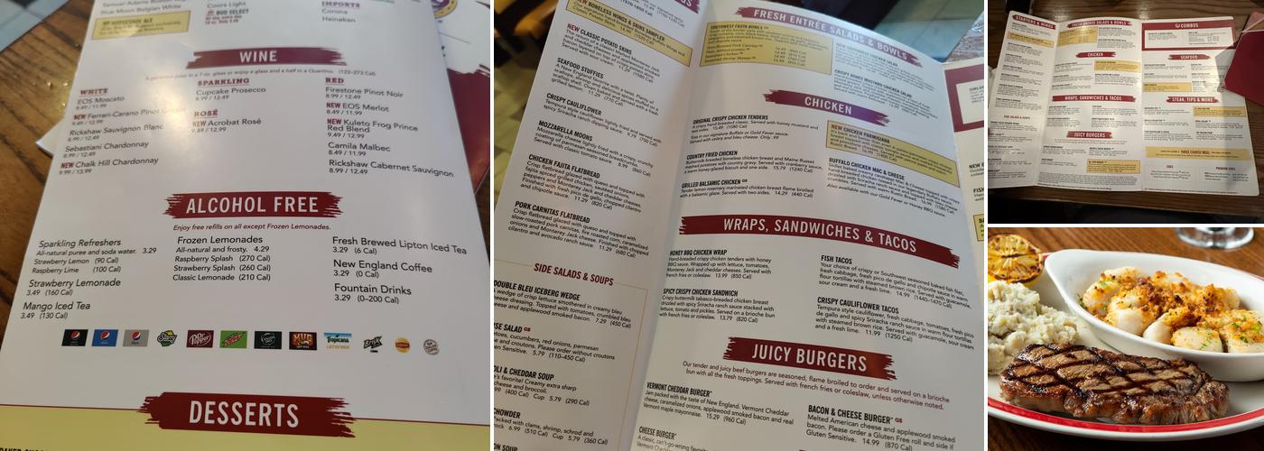 99 Restaurants Menu