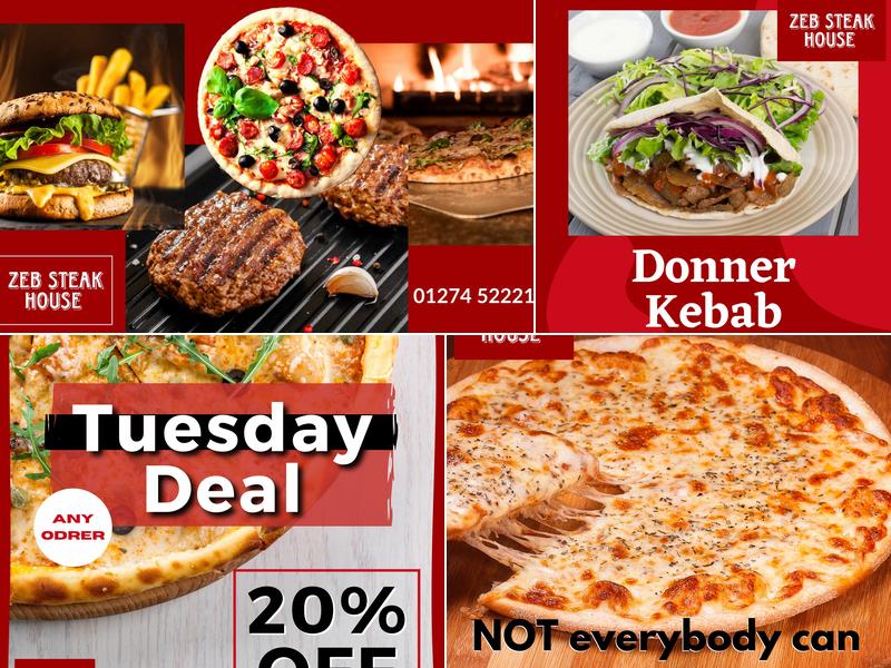 Zebs Steak House & Pizza Bar, Bradford