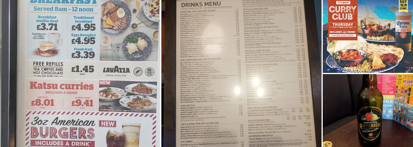 The Turls Green - JD Wetherspoon Menu