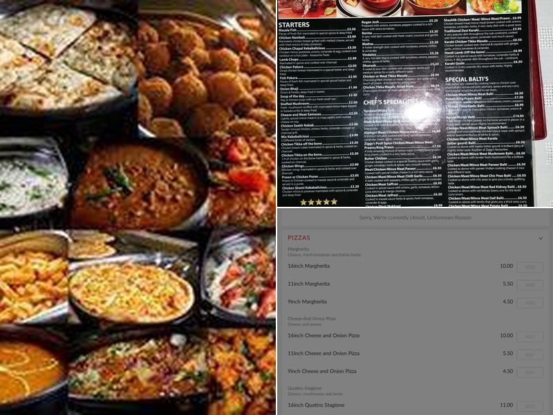 Ziggy's Spice House Ltd Menu