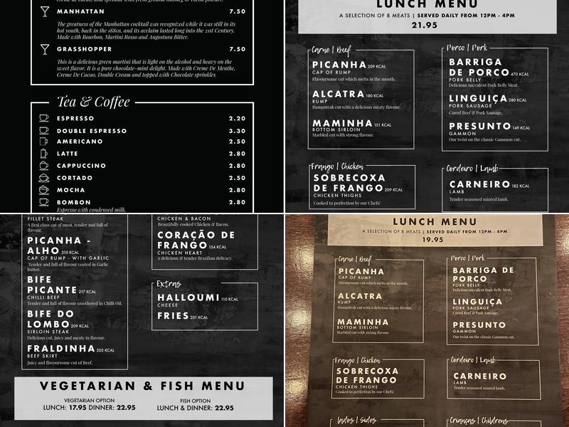 Estabulo Rodizio Bar & Grill Menu