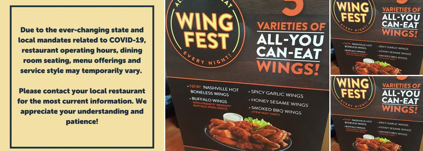 Golden Corral Buffet & Grill Menu