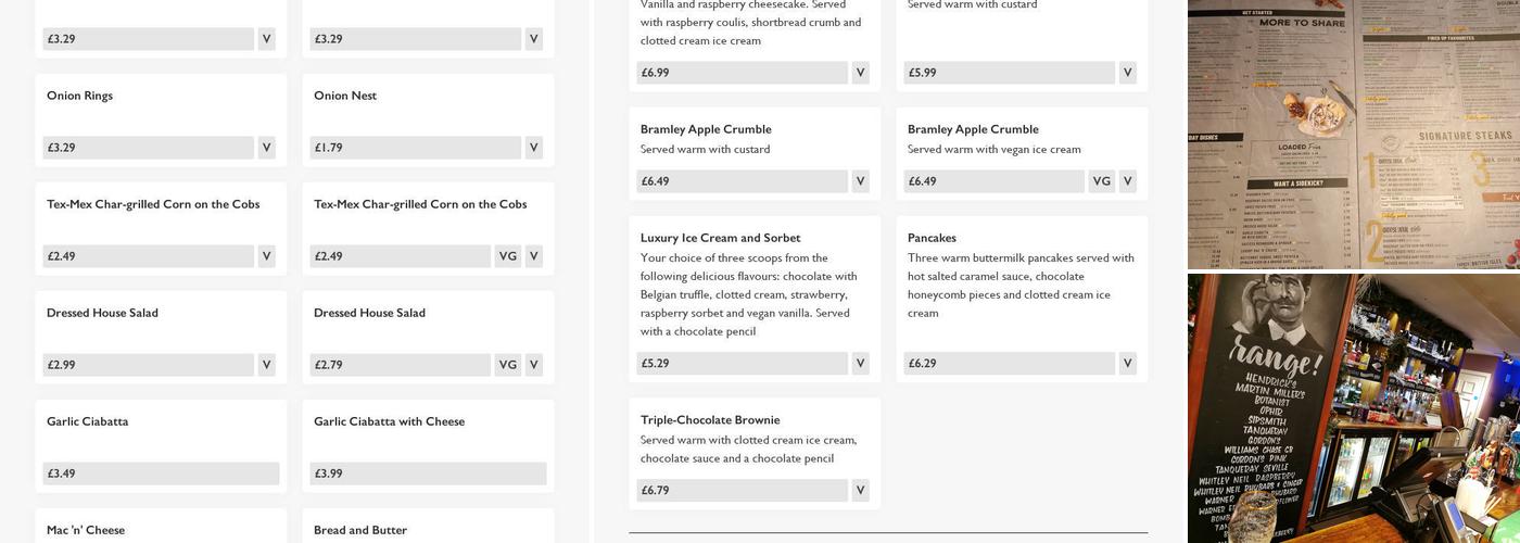 The Holmfield Arms - Pub & Grill Menu