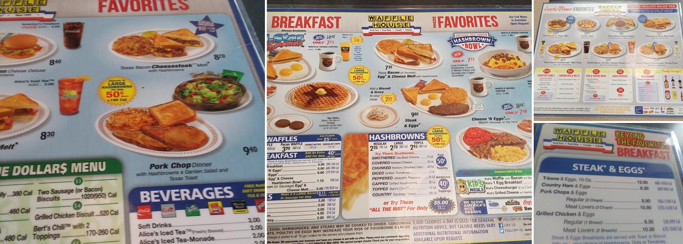Waffle House Menu