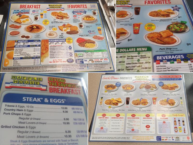 Waffle House Menu