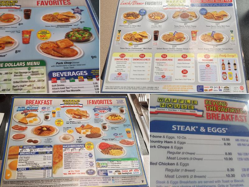 Waffle House Menu