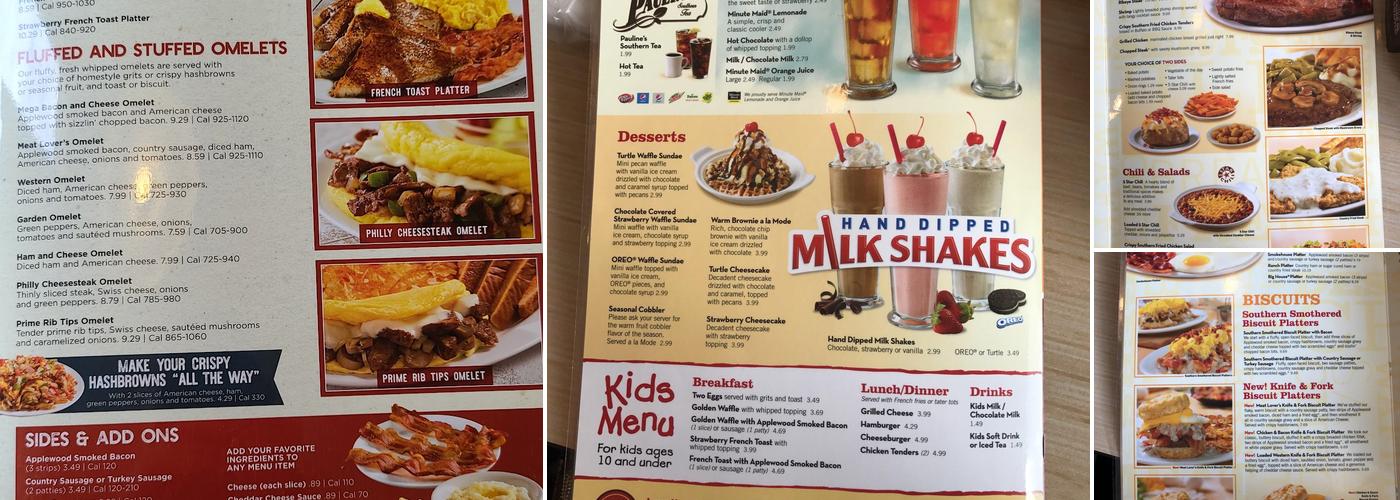 Huddle House Menu