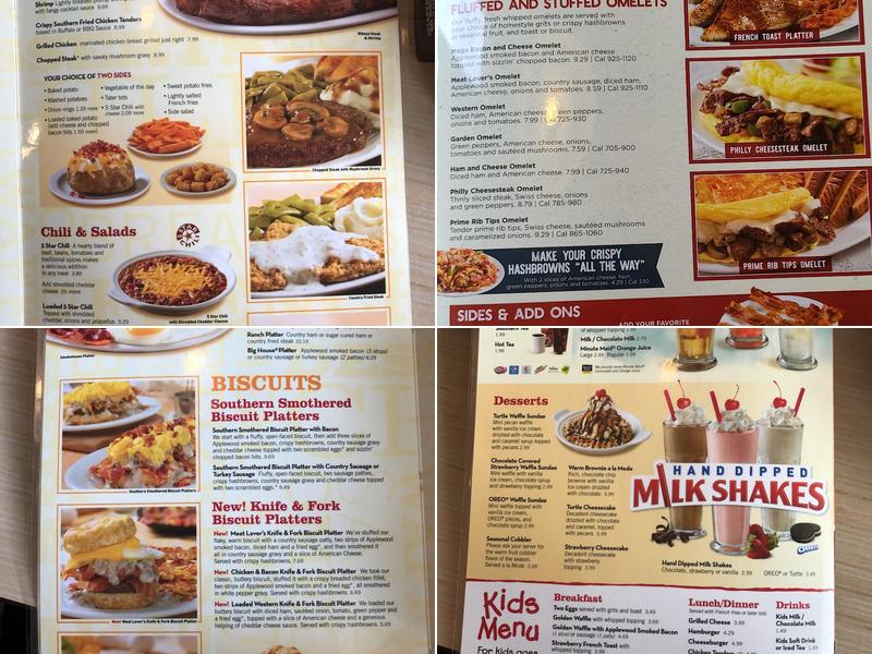 Huddle House Menu
