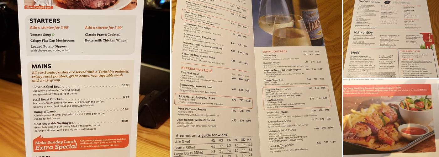 George In The Tree Beefeater Menu