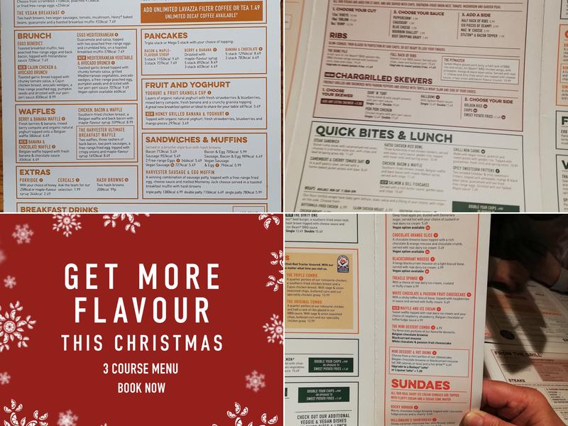 Harvester Beacon Birmingham Menu