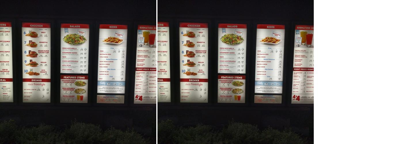 Wendy's Menu