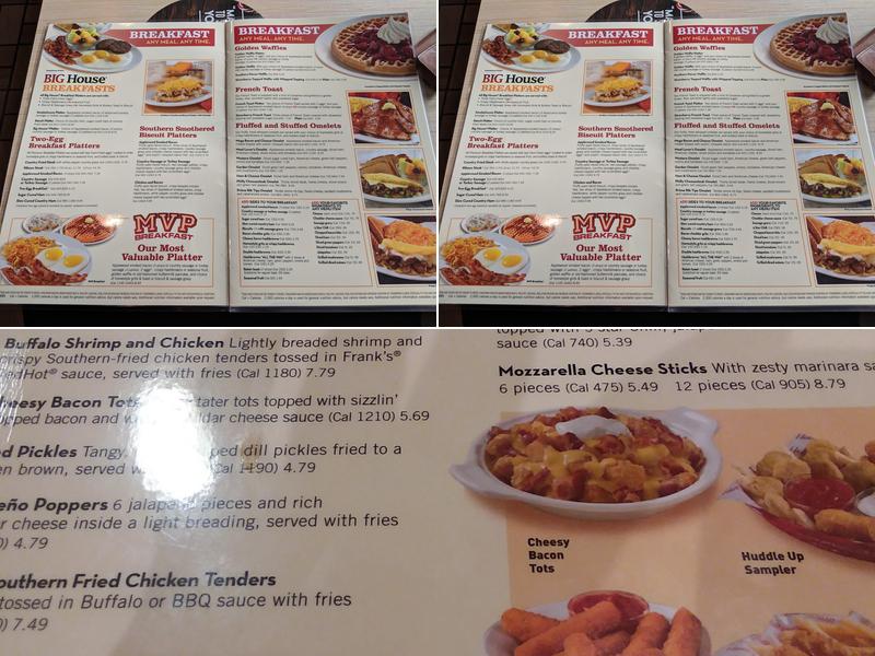 Huddle House Menu