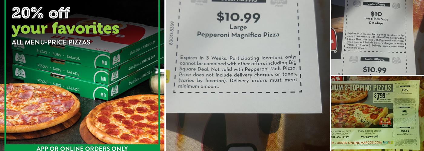 Marco's Pizza Menu