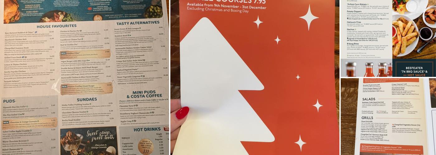 The Longford Inn Beefeater Menu